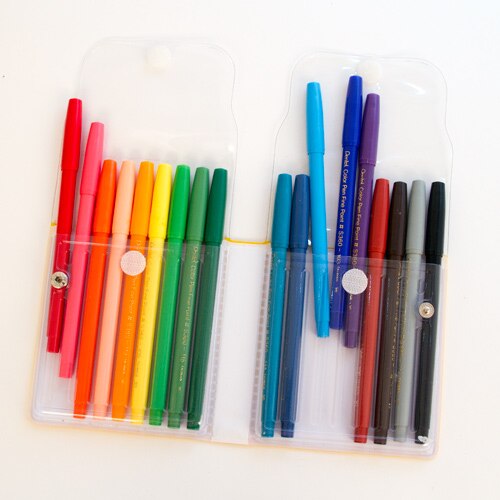 Pentel, Sets, Marker Set, Art & School, Color Pen, Fine Point, 18 pack, 81461